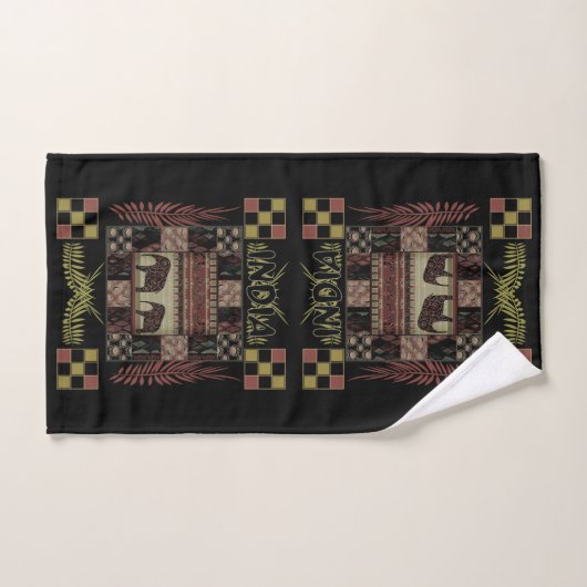 Indische etnische patchwork-olifanten bad handdoek (Handdoek)