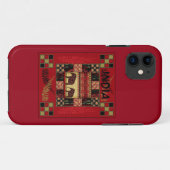 Indische etnische patchwork-olifanten Case-Mate iPhone case (Achterkant (horizontaal))