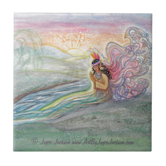 Indische Fairy Ceramic Tile Tegeltje