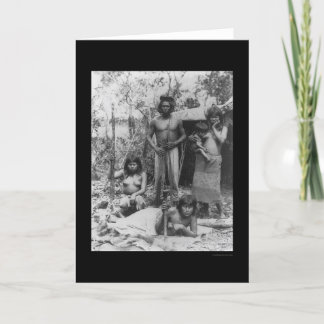 Indische Familie in Amazonië in Brazilië 1902 Kaart