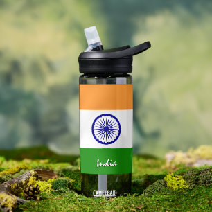 Indische fles, patriottische Indische vlag Waterfles