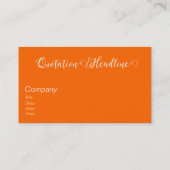 Indische floraal - elegant script visitekaartje (Achterkant)