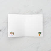 Indische Floral Paisley olifanten Kaart (Binnen)