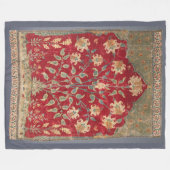 Indische Floral Rug 17e eeuw Fine Art Fleece Deken (Voorkant (Horizontaal))