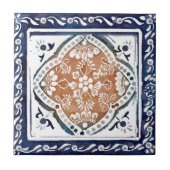 Indische Floral Tile 1 Tegeltje (Voorkant)
