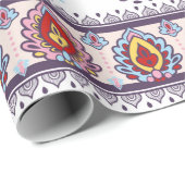 Indische florale paisley medallion. Ethnic Ma Cadeaupapier (Rol Hoek)