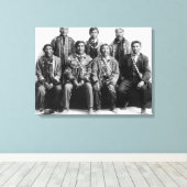 Indische foto van de Chiefs van Alaska Canvas Afdruk (Insitu (Houten vloer))