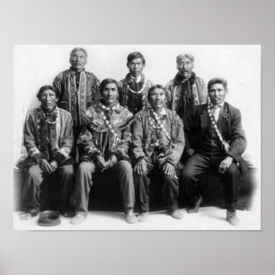 Indische foto van de Chiefs van Alaska Poster