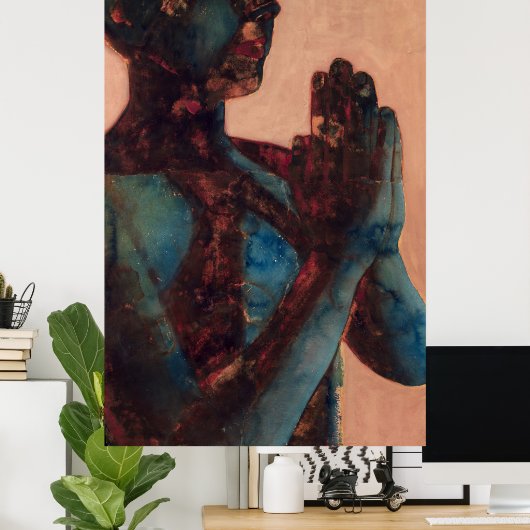 Indische gebeden poster (Thuiskantoor)