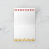 Indische Gedekte olifanten op Royal Blue Wedding Bedankkaart (Binnen)