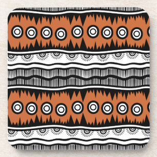 Indische geografische bruine toon-stapes bier onderzetter