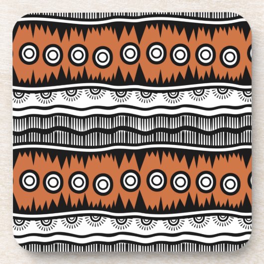 Indische geografische bruine toon-stapes bier onderzetter (Voorkant)