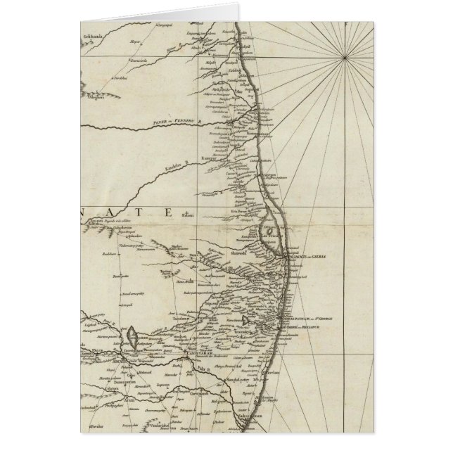 Indische geografische kaart (Voorkant)
