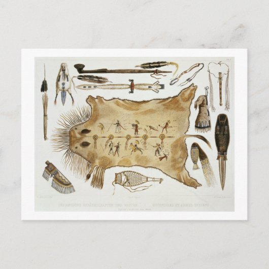 Indische gereedschap en wapens, bord 21 van deel 2 briefkaart (Voorkant)
