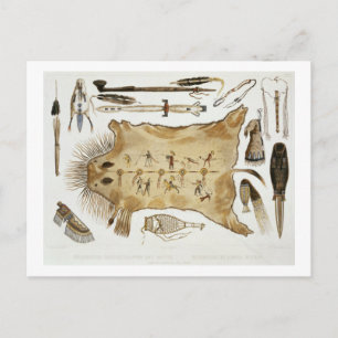 Indische gereedschap en wapens, bord 21 van deel 2 briefkaart