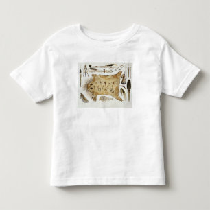 Indische gereedschap en wapens, bord 21 van deel 2 kinder shirts