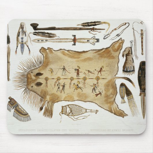 Indische gereedschap en wapens, bord 21 van deel 2 muismat (Voorkant)