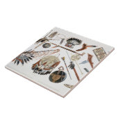 Indische gereedschap en wapens, bord 48 van deel 2 tegeltje (Zijkant)