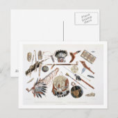 Indische gereedschappen en wapens, bord 48 van dee briefkaart (Voorkant / Achterkant)