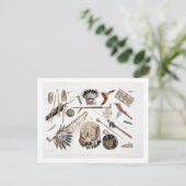 Indische gereedschappen en wapens, bord 48 van dee briefkaart (Staand voorkant)