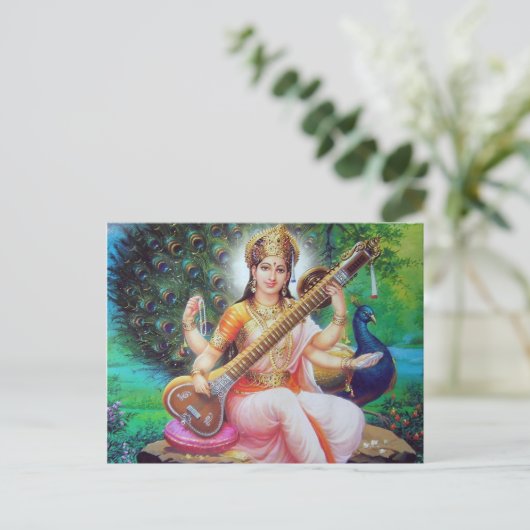 Indische god briefkaart (Staand voorkant)