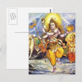 Indische god briefkaart (Voorkant / Achterkant)
