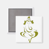 Indische God Ganesha Magneet (Voorkant / Achterkant)