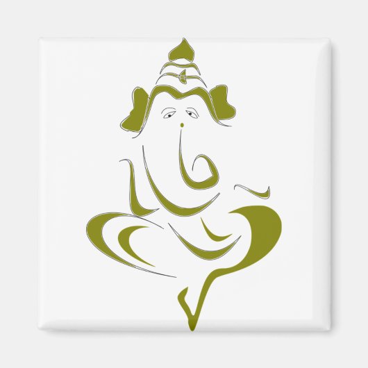 Indische God Ganesha Magneet (Voorkant)