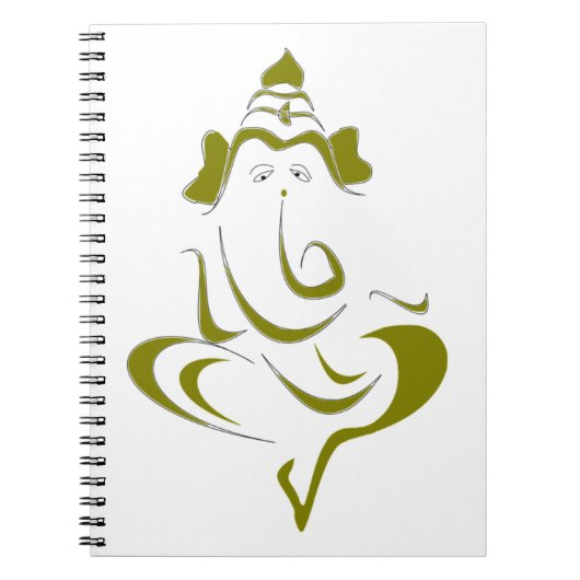 Indische God Ganesha Notitieboek (Voorkant)