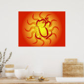 Indische God Ganesha - Poster (Keuken)