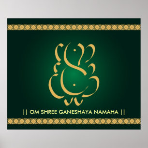 Indische God Ganesha - Poster