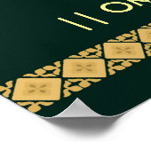 Indische God Ganesha - Poster (Hoek)