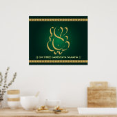 Indische God Ganesha - Poster (Keuken)