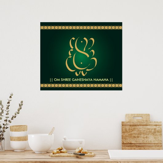 Indische God Ganesha - Poster (Keuken)