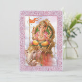 Indische goden/Ganesha - Uitnodiging Kaart (Staand voorkant)
