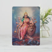 Indische godin - Wenskaart Aankondiging (Staand voorkant)