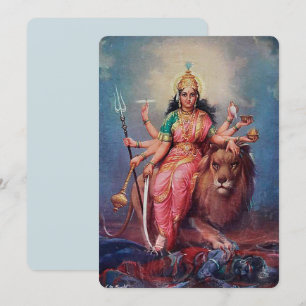 Indische godin - Wenskaart Aankondiging