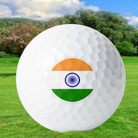 Indische Golf Balls, Indische vlaggolfers / Patrio Golfballen