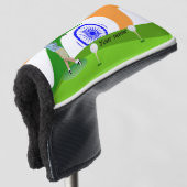 Indische golfer golfheadcover (3/4 voorkant)
