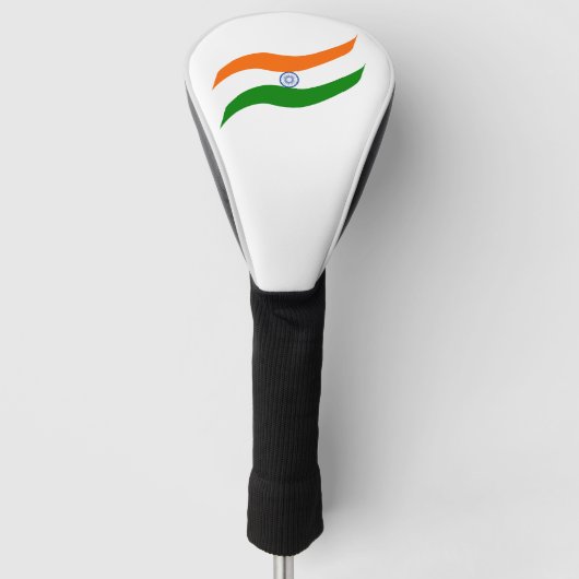 Indische golvende vlag golfheadcover (Voorkant)