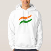 Indische golvende vlag hoodie (Voorkant)