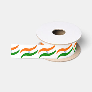 Indische golvende vlag satijnen lint