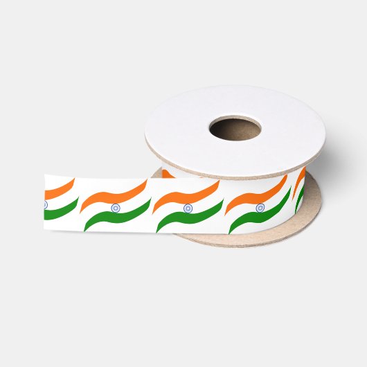 Indische golvende vlag satijnen lint (Spoel)