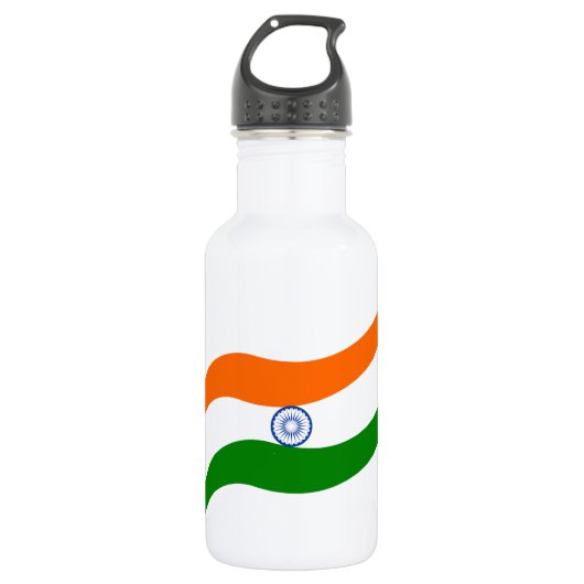 Indische golvende vlag waterfles (Voorkant)