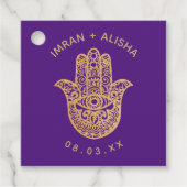 Indische goudhamsa Henna Enveloppe Seal Bedankjes Labels (Voorkant)