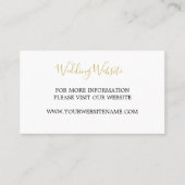 Indische goudkleurige bruinbruidjes visitekaartje (Voorkant)