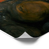 Indische goudmakerij $5 Half-Eagle olie op gesso Poster (Hoek)