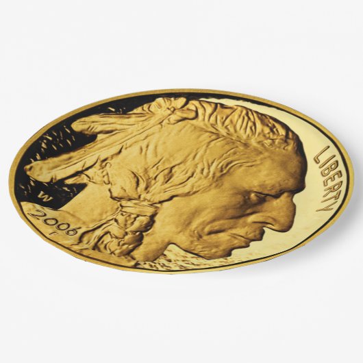 Indische goudmijn papieren bordje (Gekanteld)