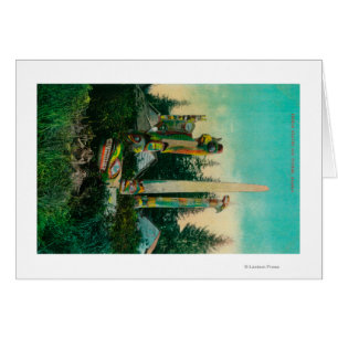 Indische Graven en Totems in de deelstaat Alaska