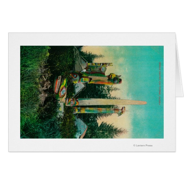 Indische Graven en Totems in de deelstaat Alaska (Voorkant Horizontaal)